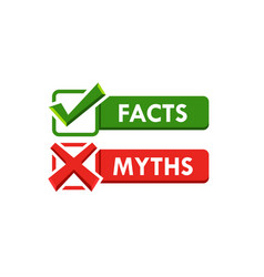 Myths And Facts Facts Stock