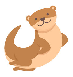 Play Weasel Icon Cartoon Cute Animal