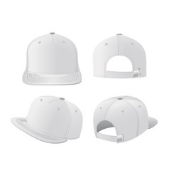 Sport Caps Mockup Set Realistic Design