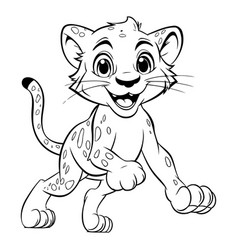 Cheetah - Coloring Book For Kids