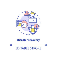 Disaster Recovery Concept Icon