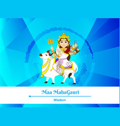 Goddess Durga - Eighth Form- Maa Mahagauri