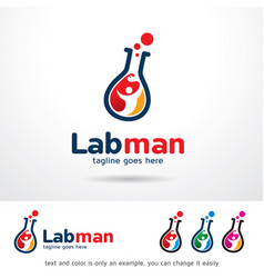 Lab Man Logo Template