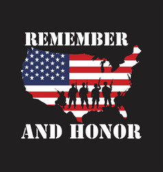 Remember And Honor-memorial Day Design