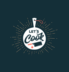 Lets Cook Wall Decor Poster