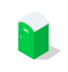 Portable Toilet Isometric Public Icon Bathroom Wc