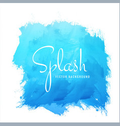 Watercolor Blue Splash Design