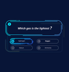 Quiz Questions And Test Menu Choice Neon Template