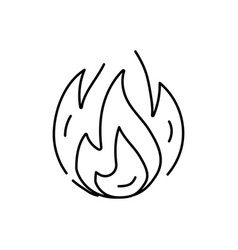 Fire Hot Line Icon