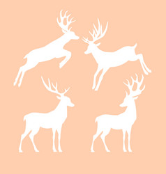 Hand Drawn Deer Animal Silhouette