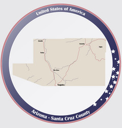 Map Santa Cruz County In Arizona