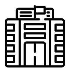 School Building Icon Outline Learn Online