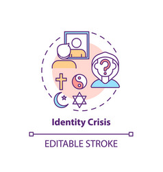 Identity Crisis Concept Icon