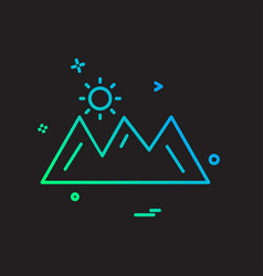 Mountians Icon Design