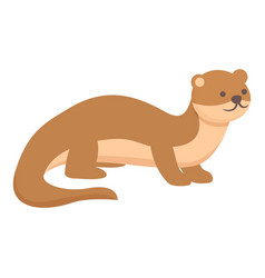 Weasel Animal Icon Cartoon Cute Otter