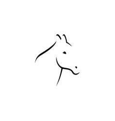 Black Horse Logo Icon Design