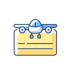 Pilot License Rgb Color Icon