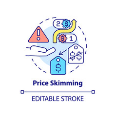 Price Skimming Concept Icon