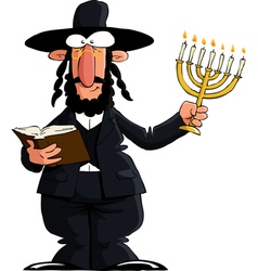 Cartoon jews characters icons collection isolated Vector Image