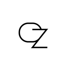 Minimal Letters Oz Logo Design