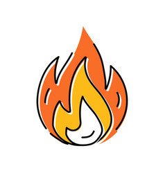 Fire Hot Color Icon