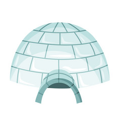 Igloo Icon Cartoon Icehouse Winter