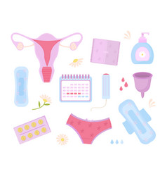 Menstruation Symbols Female Special Monthly