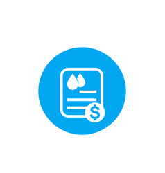 Water Utility Bill Icon