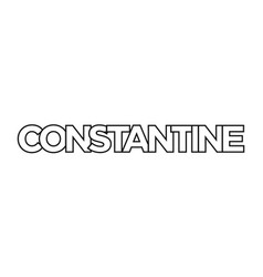 Constantine In The Algeria Emblem Design