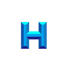 Letter H Diamond 3d Geometric Symbol Simple Logo