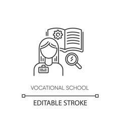 Vocational School Pixel Perfect Linear Icon