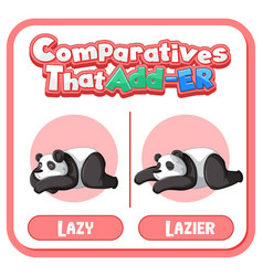 Comparative Adjectives For Word Lazy