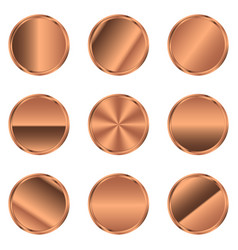 Luxury Bronze Circle Button Bronze Circle