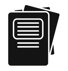 Business Report Icon Simple Document Paper