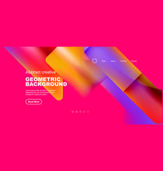 Fluid Gradient Triangles Landing Page Background