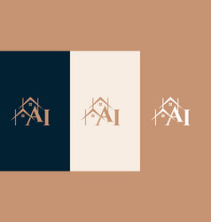 Ai Logo With A Home Form Element