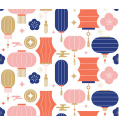 Chinese Asian Background Seamless Pattern