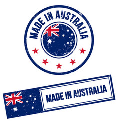 Made In Australia Sign Grunge Style