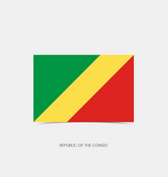 Republic Of The Congo Rectangle Flag Icon