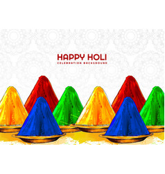 Beautiful Happy Holi Festival Colors Background