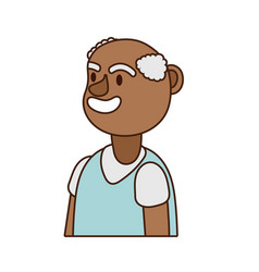 Old Afro Man Person Avatar Character