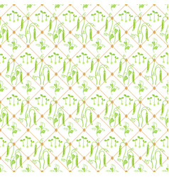 Pea Seamless Pattern Kitchen Print Cage