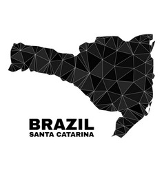 Lowpoly Santa Catarina State Map