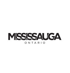 Mississauga In The Canada Emblem Design