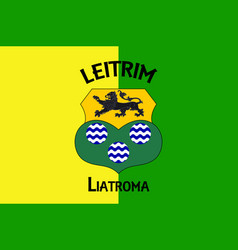 Flag County Leitrim In Ireland