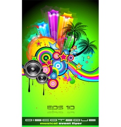 Disco event poster Royalty Free Vector Image - VectorStock