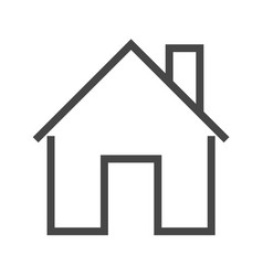 Home thin line icon Royalty Free Vector Image - VectorStock
