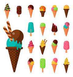 Ice-cream set Royalty Free Vector Image - VectorStock