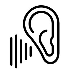 Listen Lesson Icon Outline School Online