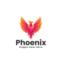 Logo Phoenix Gradient Colorful Style